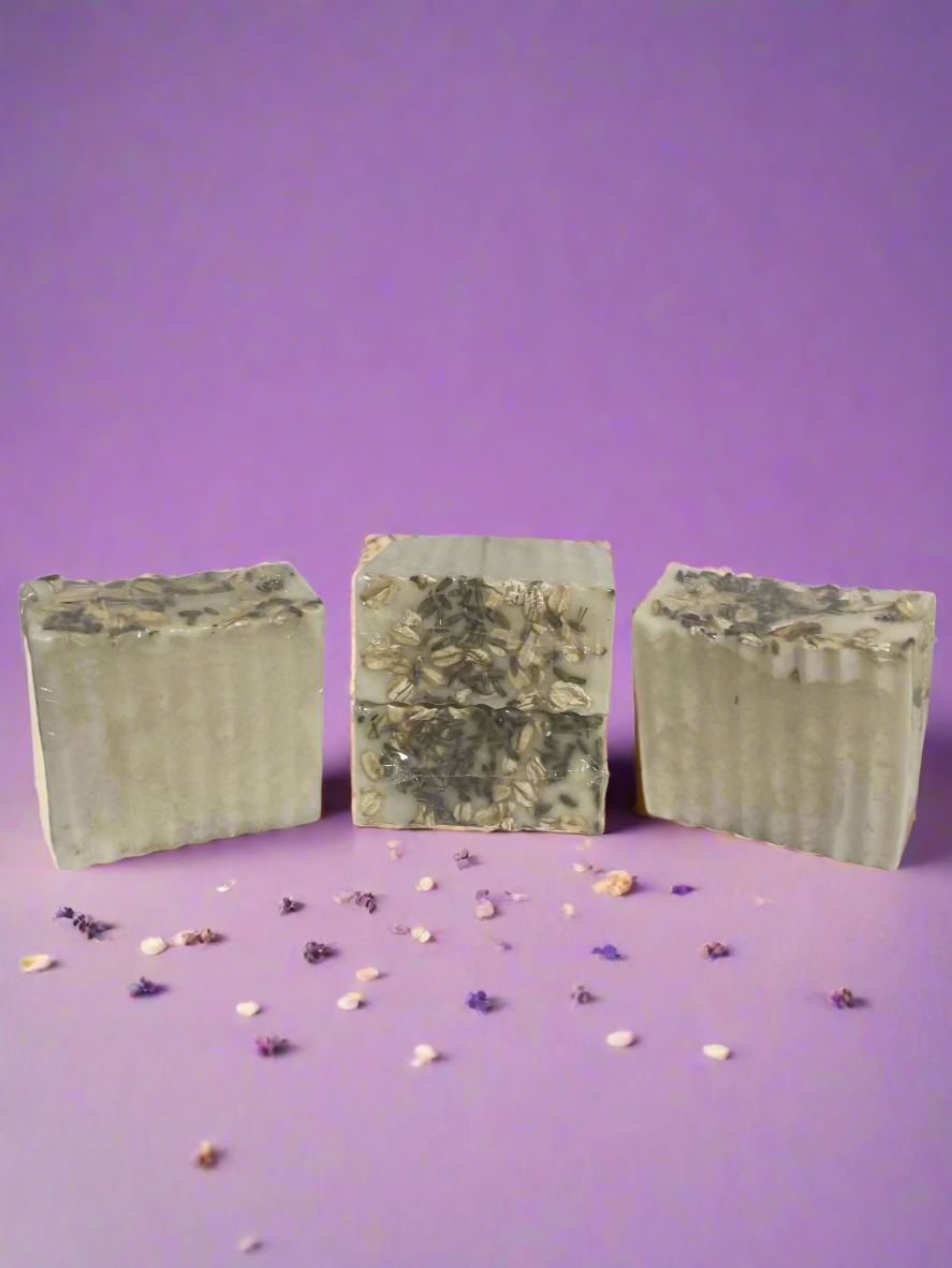 Soothing  Lavender, Oatmeal and Honey Bar Soap